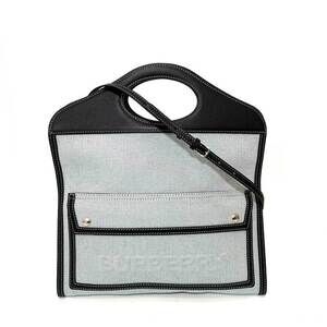 BURBERRY Blue Leather Shoulder Bag